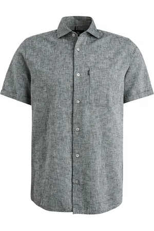 Vanguard Short Sleeve Hemd Leinen Antrhazit - Größe XXL