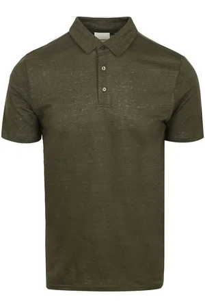 Knowledge Cotton Apparal Poloshirt Leinen - Größe L