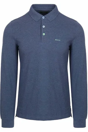 New Zealand Auckland NZA Longsleeve Polo Marshall Dusk Navy - Größe XL