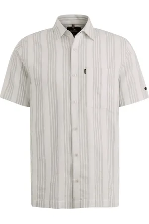 Vanguard Short Sleeve Hemd Dobby Streif Grün - Größe L