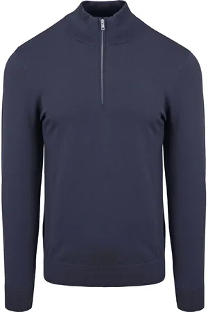 Profuomo Half Zip Pullover Luxury Navy - Größe XL