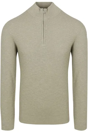 Profuomo Half Zip Pullover Struktur Mid - Größe XL