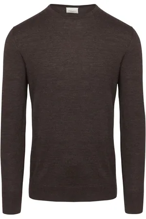 Profuomo Pullover Merinowolle Dunkelbraun - Größe L