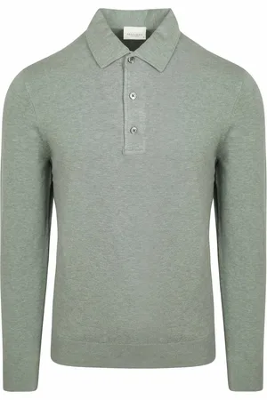 Profuomo Longsleeve Poloshirt Luxury Basic - Größe XXL