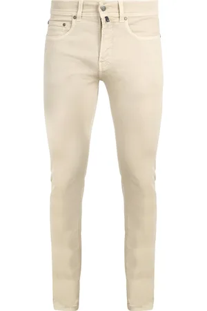 Pierre Cardin 5-Pocket Jeans Lyon Tapered Begie - Größe W 34 - L 32