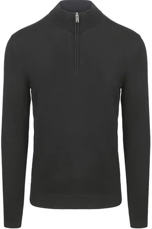 Profuomo Half Zip Pullover Merinowolle - Größe S