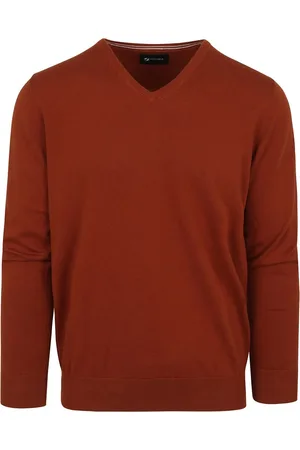Suitable Pullover Vini V-Ausschnitt Orange - Größe XXL