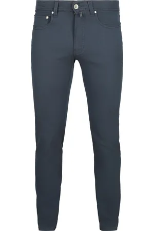 Pierre Cardin Hose Lyon Futureflex Peony Blau - Größe W 33 - L 30