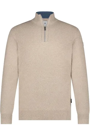 State of art Half Zip Pullover Melange Sand - Größe M