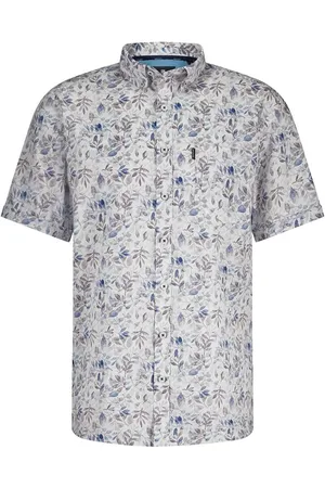 State of art Short Sleeve Poplin Hemd Blau - Größe L