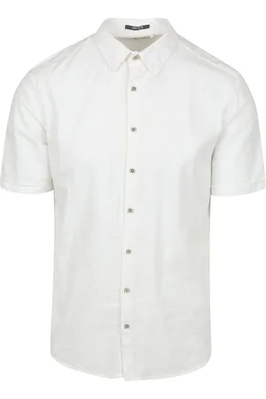 No Excess Short Sleeve Hemd Linen Blend - Größe XL
