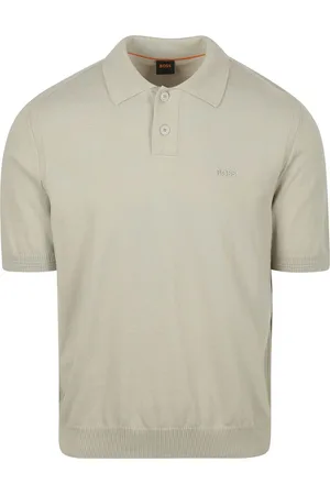 HUGO BOSS Polo Shirt Asac Greige - Größe M