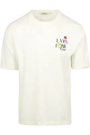 Shiwi T-Shirt Finn Sketched Flowers Off White - Größe M