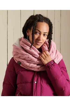 Superdry Damen Tweed-schlauchschal mit Zopfmuster