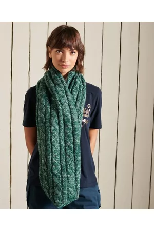 Superdry Damen Tweed-schlauchschal mit Zopfmuster