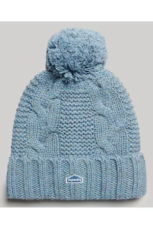 Superdry Damen Beaniemütze mit Zopfmuster