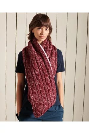 Superdry Damen Tweed-schlauchschal mit Zopfmuster