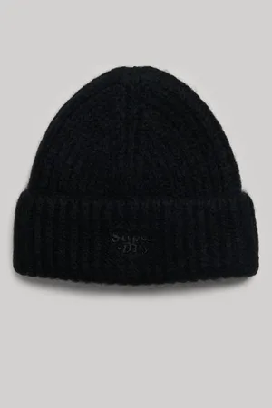 Superdry Damen Gerippte Strickmütze