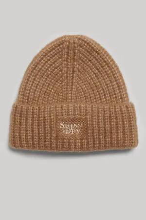 Superdry Damen Gerippte Strickmütze