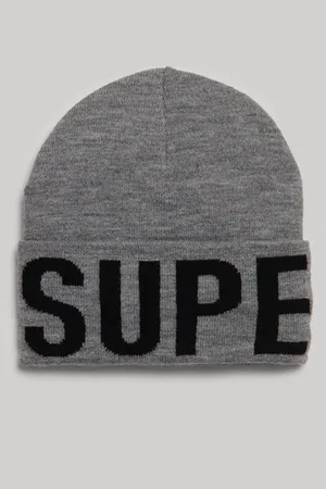 Superdry Damen Strickmütze mit Logo
