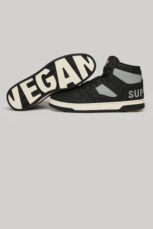 Superdry Herren Vegane Jump High Top Sneaker mit Logo-Druck, Größe: 43