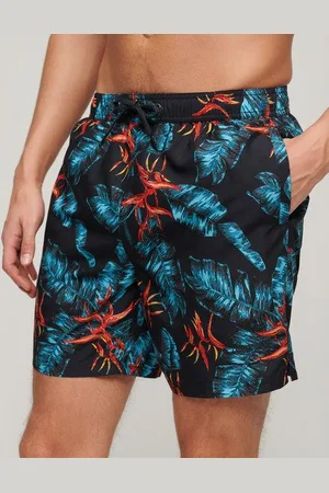 Superdry Herren 17-Zoll Badeshorts aus Recyceltem Material mit Hawaii-print