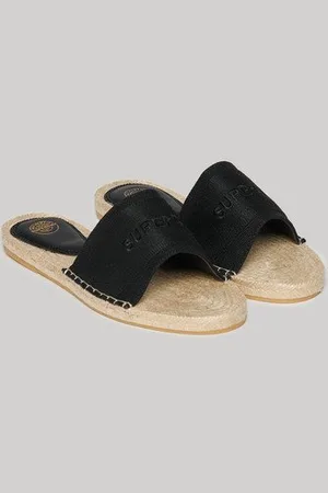 Superdry Damen Canvas-sandalen mit Espadrilles-overlay