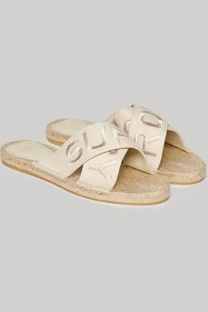 Superdry Damen Espadrilles mit überkreuzten Riemen