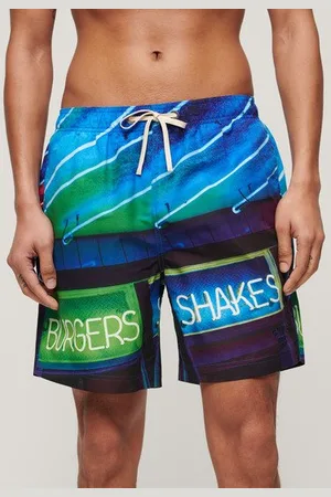 Superdry Herren 17-Zoll Badeshorts aus Recyceltem Material mit Foto-print