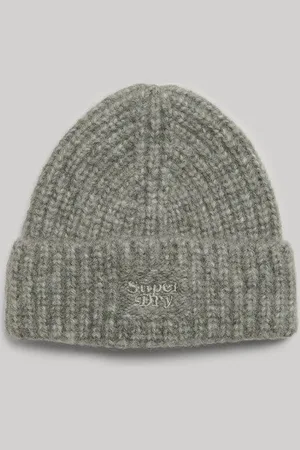 Superdry Damen Gerippte Strickmütze