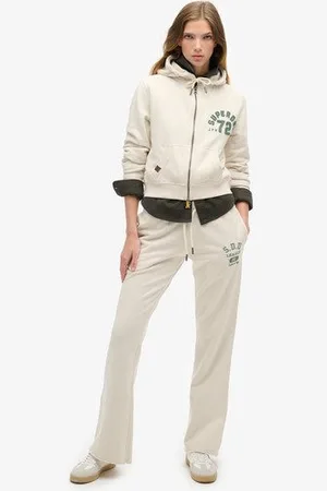 Superdry Damen Ausgestellte, Tief Angesetzte Athletic Essentials Jogginghosen