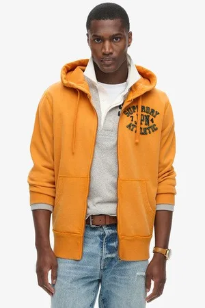 Superdry Herren Vintage Athletic Kapuzenjacke Gesticktes Logo, Größe: S