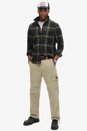 Superdry Herren Weit Geschnittene Cargohose aus Bio-baumwolle