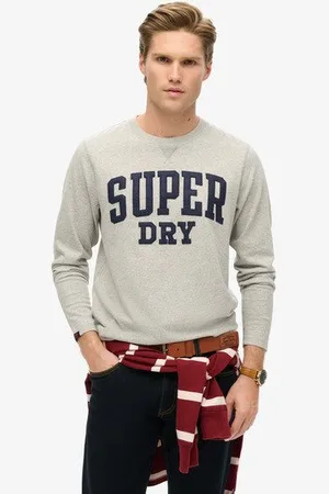 Superdry Herren Vintage Athletic Long Sleeve Top