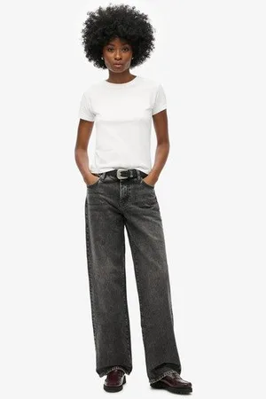 Superdry Damen Jeans aus Bio-baumwolle mit Mittlerer Leibhöhe, Größe: 32/32