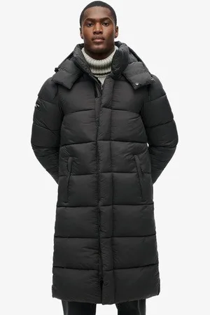 Superdry Herren Langer Ripstop Steppmantel