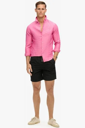 Superdry Herren 17-Zoll Premium Badeshorts mit Stickerei