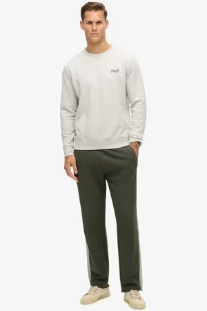 Superdry Herren Essential Jogginghosen mit Geradem Bein und Logo