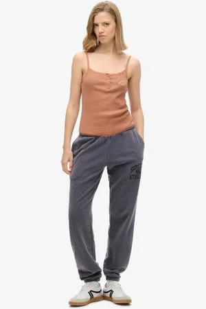 Superdry Damen Athletic Essentials Jogginghosen mit Vintage-waschung und Grafik