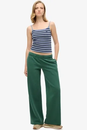 Superdry Damen Jogginghosen im Washed-Look mit Geradem Beinschnitt, Größe: 38