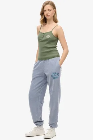 Superdry Damen Jogginghose Grafikdruck, Größe: 40