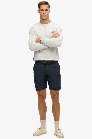 Superdry Herren Leichte Parachute Shorts, Größe: 34