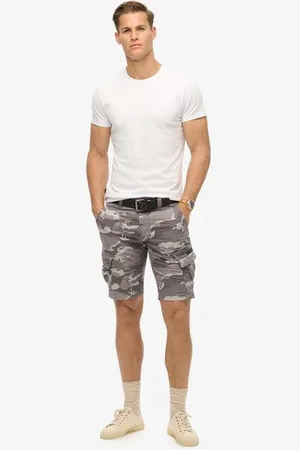 Superdry Herren Core Cargoshorts Bedruckt, Größe: 34
