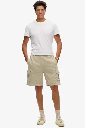Superdry Herren Cargoshorts mit Kontrastnaht