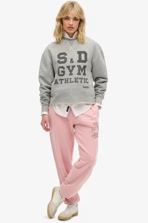 Superdry Damen Athletic Essentials Jogginghosen mit Vintage-waschung und Grafik