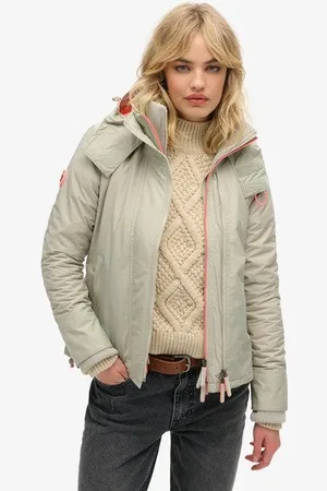 Superdry Damen Pop Arctic Sd-windcheater mit Kapuze und Reißverschluss