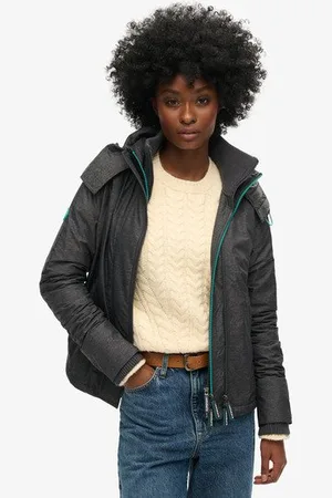 Superdry Damen Pop Arctic Sd-windcheater mit Kapuze und Reißverschluss, Größe: 40