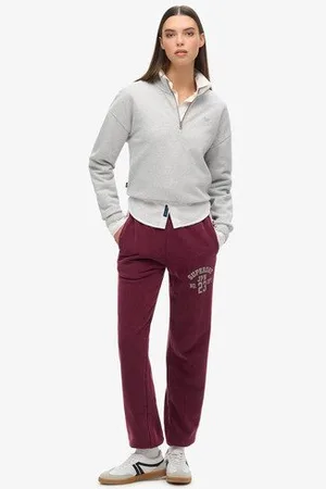 Superdry Damen Athletic Essentials Vintage-jogginghosen mit Seitenstreifen