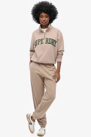 Superdry Damen Athletic Essentials Boyfriend-Jogginghosen, Größe: 40