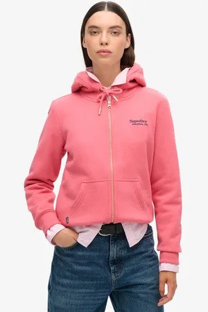 Superdry Damen Essential Kapuzenjacke mit Logo